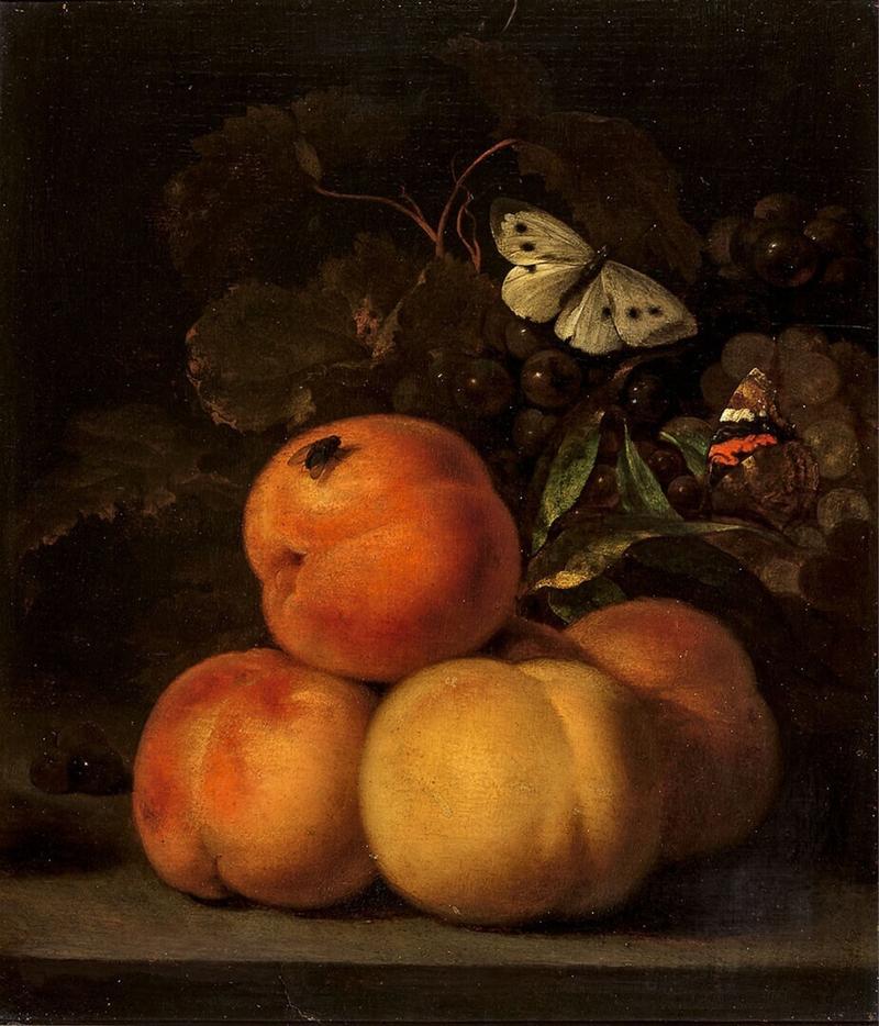 Stilleven met perziken