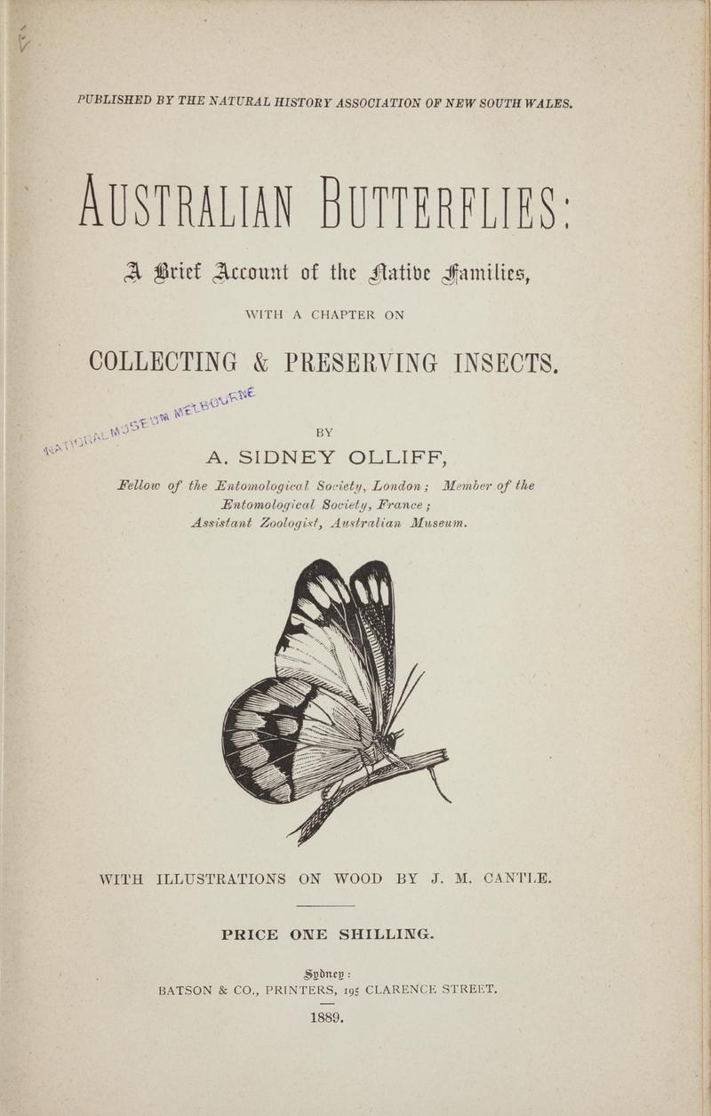 Australian butterflies - a brief account of the native families (Page 1) BHL46702655