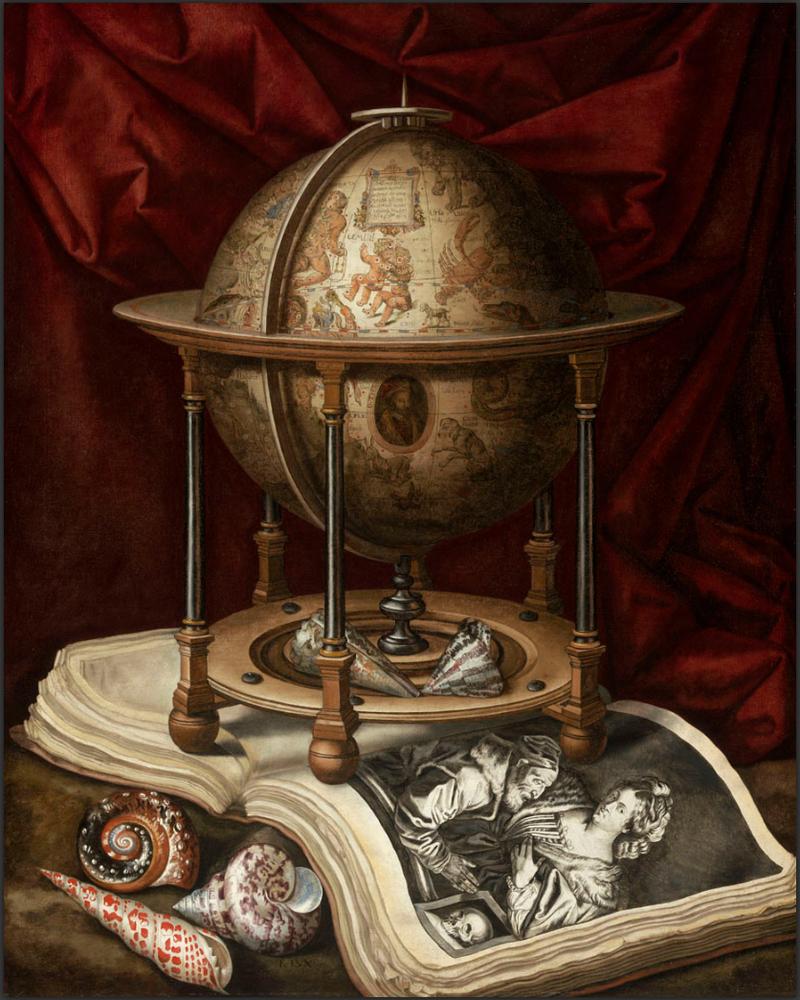 Vanitas Still Life with Celestial Globe title QS:P1476,en:"Vanitas Still Life with Celestial Globe" label QS:Len,"Vanitas Still Life with Celestial Globe"