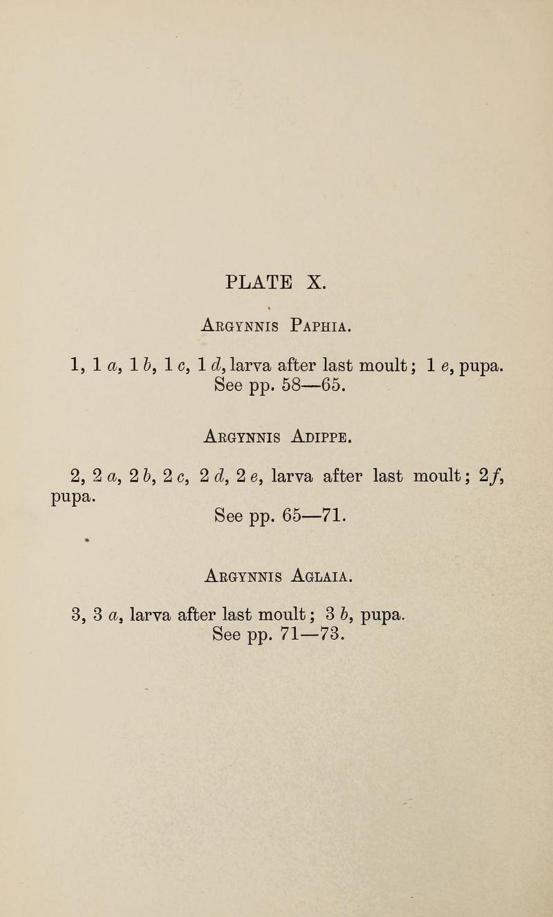 Ckler W The larvæ of the British butterflies and moths PlateXText