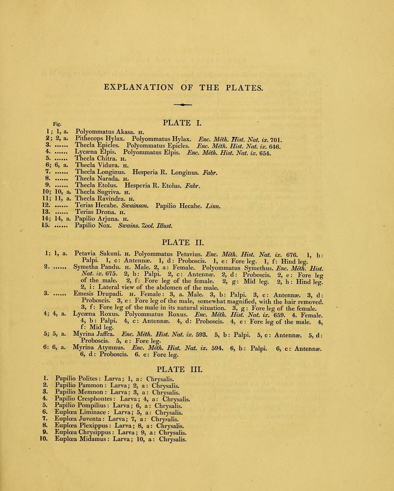 Descriptive catalogue of the lepidopterous insects contained in the Museum of the Honourable East-India Company BHL37023683