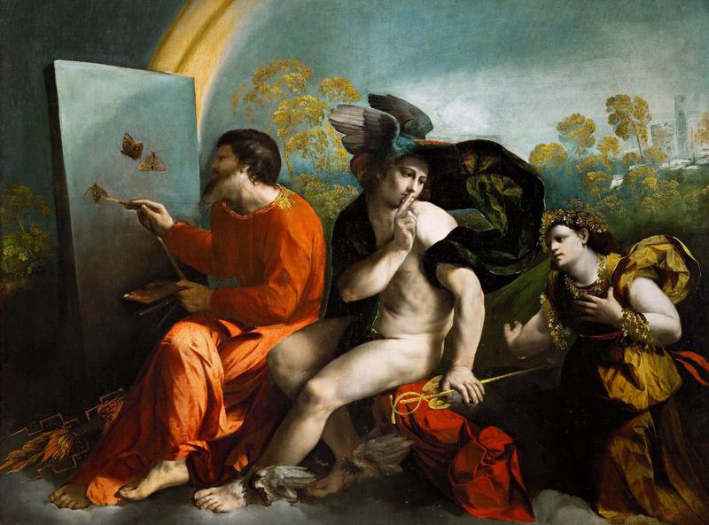Jupiter, Mercury and Virtue. label QS:Lfr,"Jupiter, Mercure et Vertu." label QS:Lpl,"Jowisz, Merkury i Cnota." label QS:Len,"Jupiter, Mercury and Virtue."