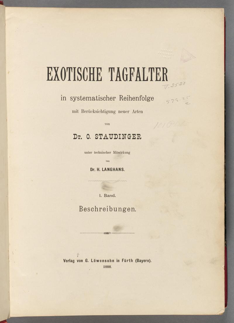 Exotische schmetterlinge BHL40070352