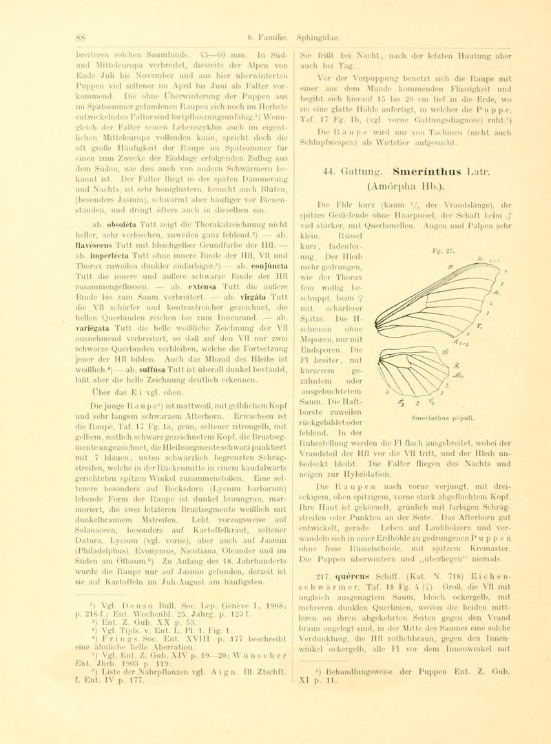 Fr. Berge's Schmetterlingsbuch nach dem gegenwärtigen Stande der Lepidopterologie neu bearb. und hrsg. von Professor Dr. H. Rebel (Page 88, Fg. 27) BHL9445606