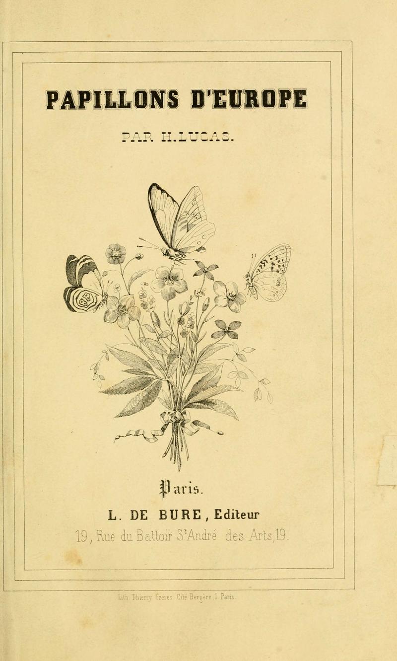 Histoire naturelle des lépidoptères d'Europe (Cover Page) (6053174829)