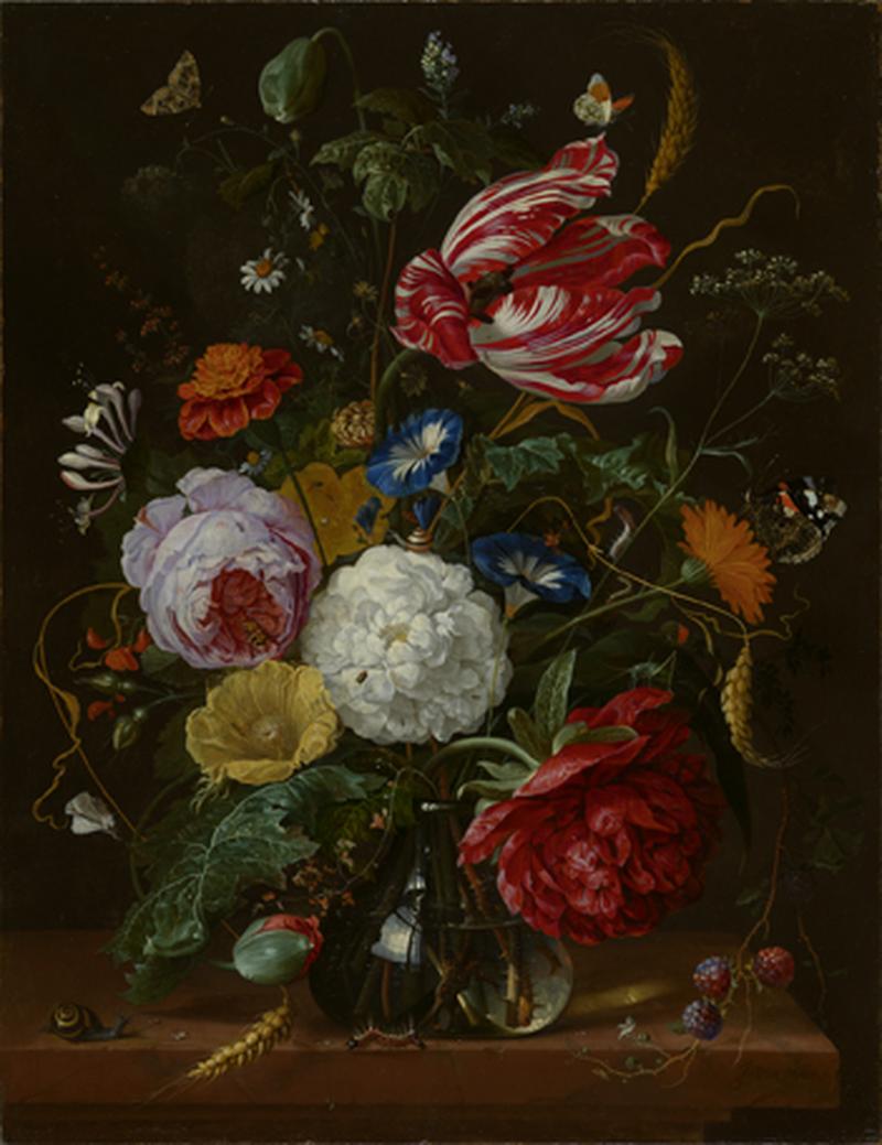 Flower Piece label QS:Len,"Flower Piece" label QS:Lfr,"Vase de fleurs" label QS:Lnl,"Bloemstuk"