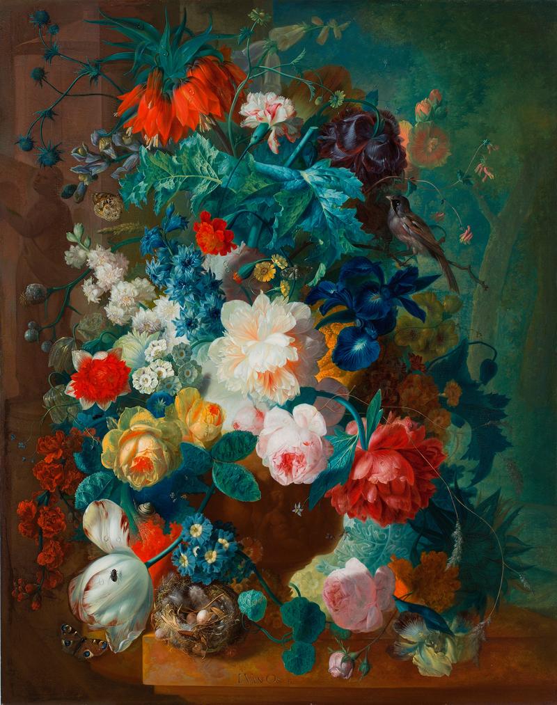 Jan van Os - Flowers in Terra-cotta Vase - after 1780