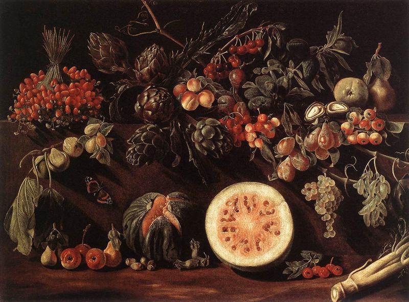 PP Bonzi Frutos vegatales y mariposa c. 1620 Private collection