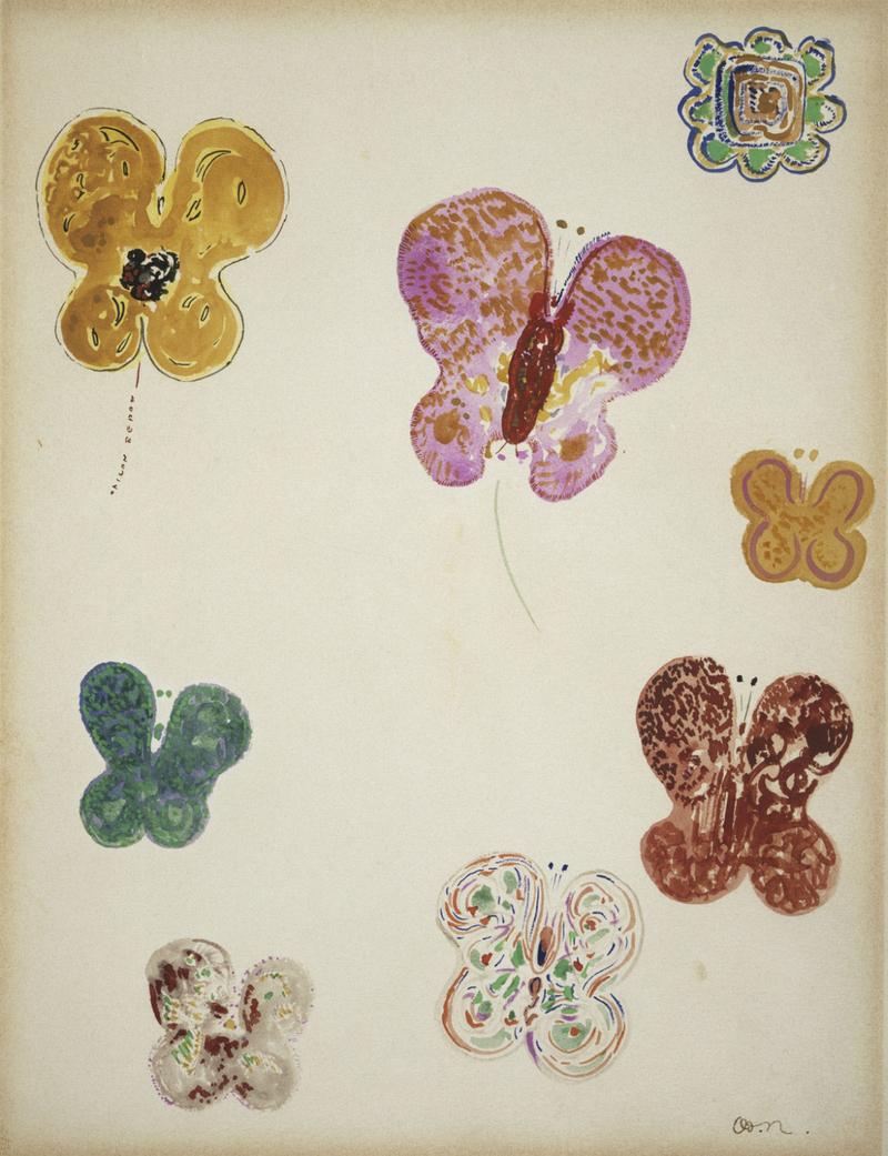 Redon - Butterflies, 1910-1914