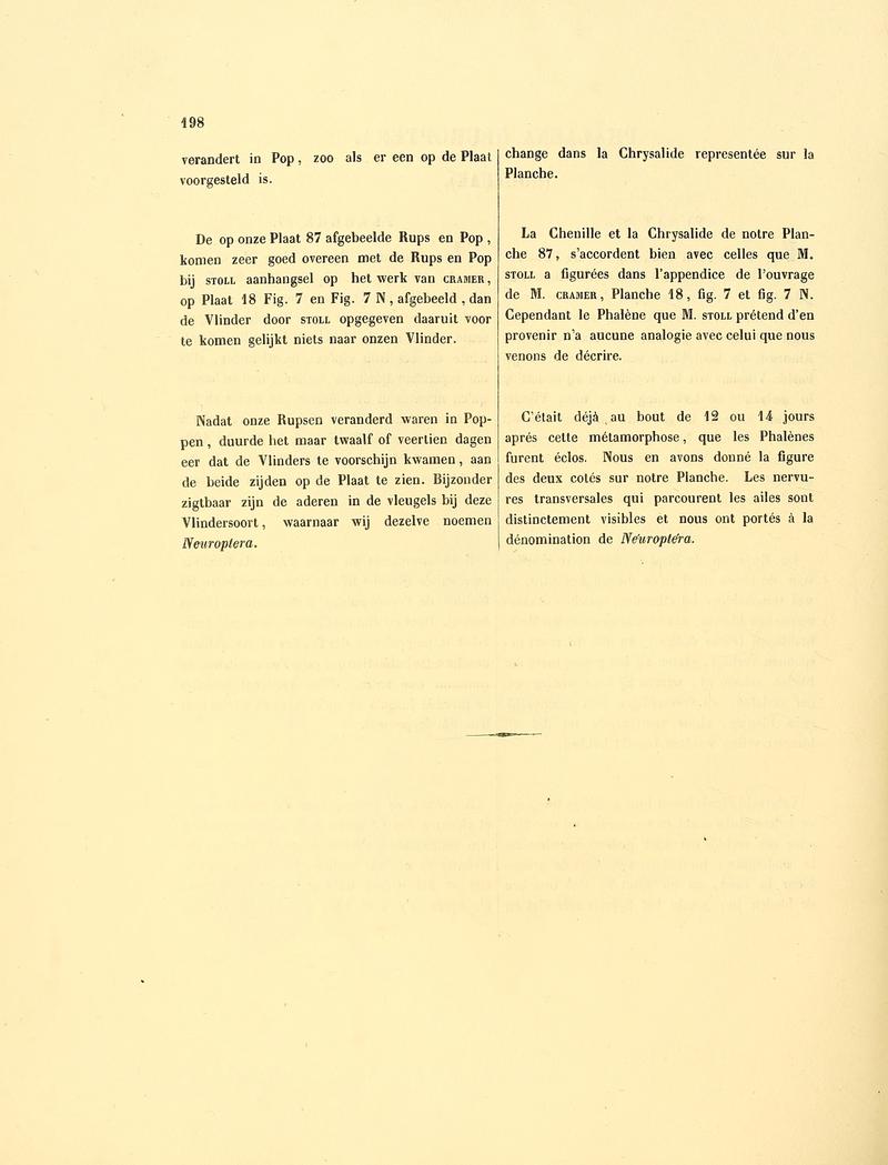 Sepp-Surinaamsche vlinders - pl 087 text2 descr. as Phalaena neuroptera