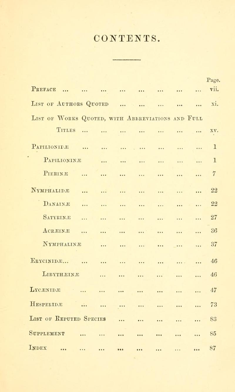 Synonymical catalogue of the Lepidoptera rhopalocera (Butterflies) of Australia (Page v) BHL10179686