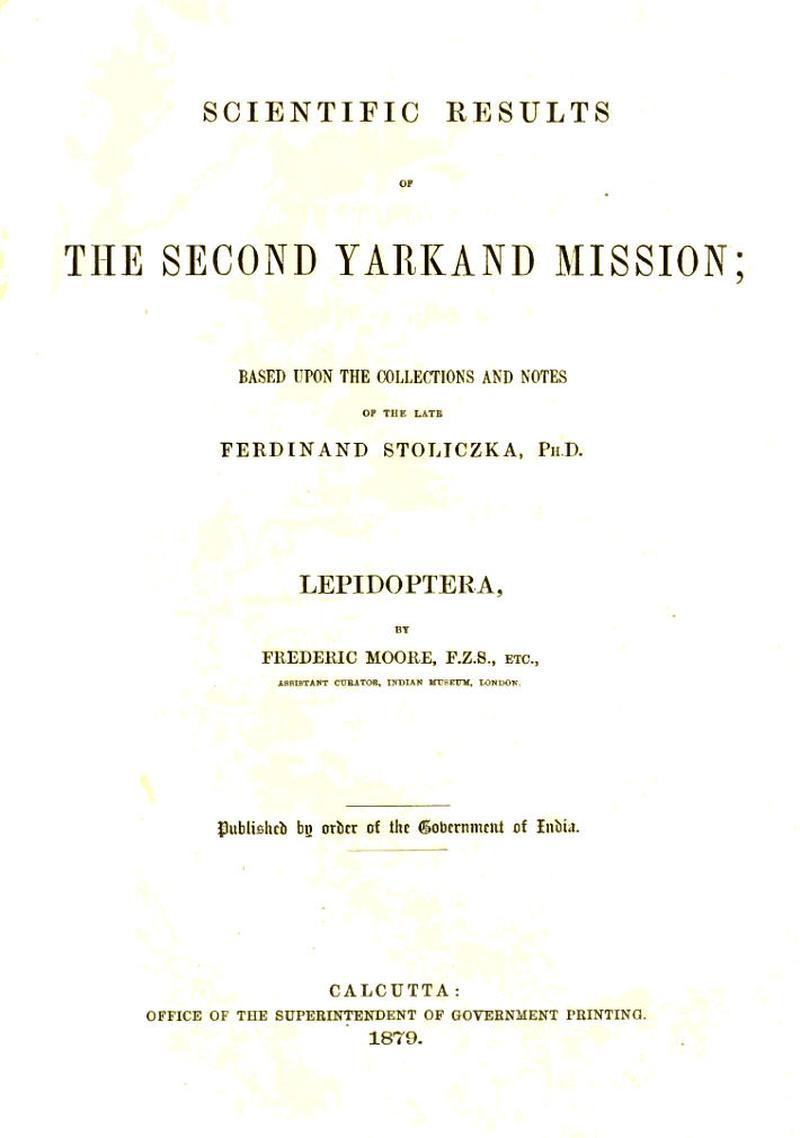 Report of second mission to Yarkand based on collections by Ferdinand Stoliczka